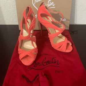 Christian Louboutin strappy heels! (Poppy)